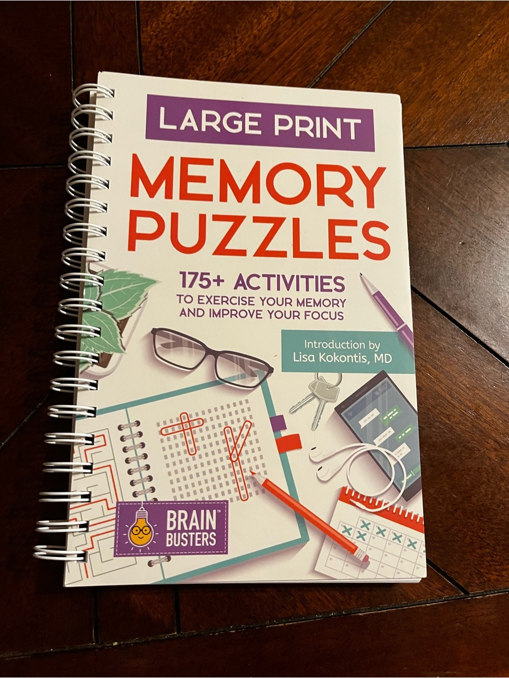 Target Large Print Memory Puzzles - White, Purple, Orange, Green